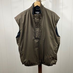 FootJoy Dryjoys Golf Wind Vest Black/Brown Houndstooth